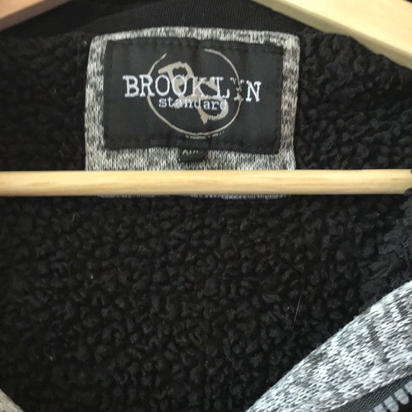 Black and grey zip hoodie. - Picture 2 of 3